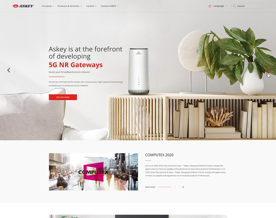 亚旭计算机 网页设计案例